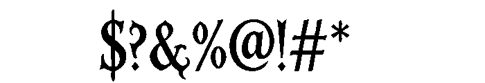 Hexthorn Regular Font OTHER CHARS