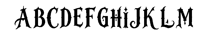 Hexthorn Regular Font UPPERCASE
