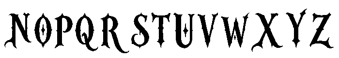 Hexthorn Regular Font UPPERCASE
