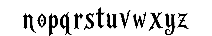 Hexthorn Regular Font LOWERCASE