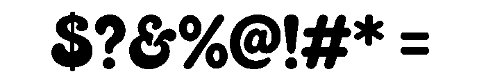 Hey Chunky Font OTHER CHARS