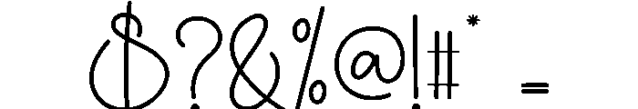 Hey Romantic Font OTHER CHARS