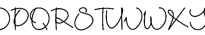 Hey Romantic Font UPPERCASE