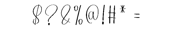Hey Thick Font OTHER CHARS