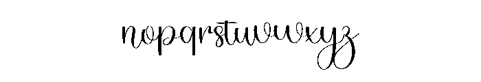 Hey Thick Font LOWERCASE