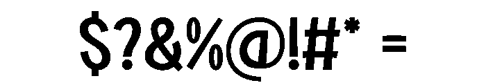 Heybel Regular Font OTHER CHARS