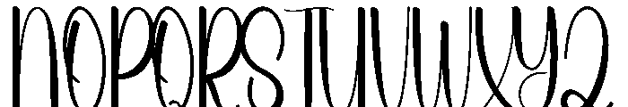 Heymoms Font UPPERCASE
