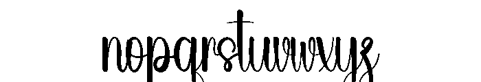 Heymoms Font LOWERCASE