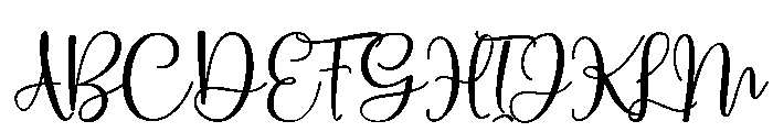 heather Regular Font UPPERCASE