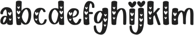 HEART otf (400) Font LOWERCASE