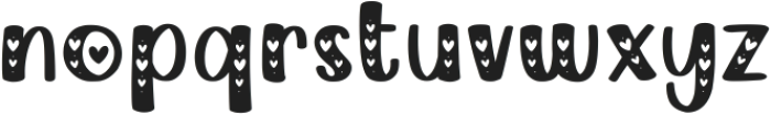 HEART otf (400) Font LOWERCASE