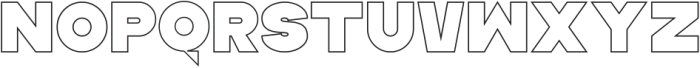 HEINAN Outline ttf (400) Font LOWERCASE