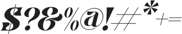 HEMAN Italic otf (400) Font OTHER CHARS