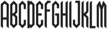 HENSUGA Regular otf (400) Font UPPERCASE