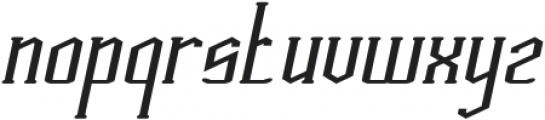 HERITAGE Bold Italic otf (700) Font LOWERCASE