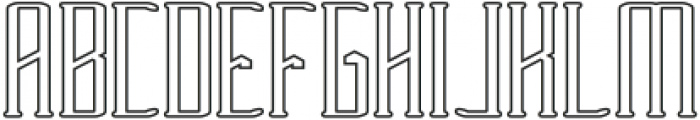 HERITAGE-Hollow otf (400) Font UPPERCASE