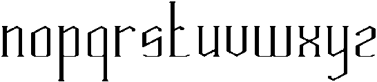 HERITAGE otf (400) Font LOWERCASE