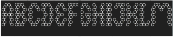 HEXAGONAL-Hollow-Inverse otf (400) Font UPPERCASE