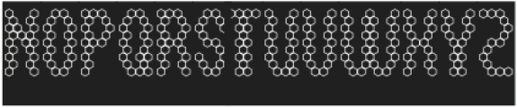 HEXAGONAL-Hollow-Inverse otf (400) Font UPPERCASE