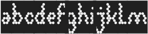 HEXAGONAL-Inverse otf (400) Font LOWERCASE