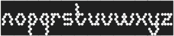 HEXAGONAL-Inverse otf (400) Font LOWERCASE