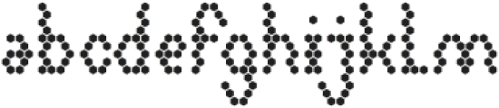 HEXAGONAL-LIght otf (300) Font LOWERCASE