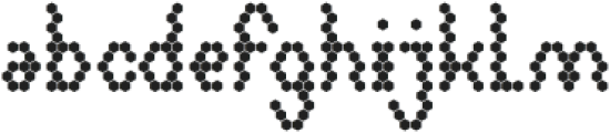 HEXAGONAL otf (400) Font LOWERCASE