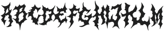 Headgoth Metal Clean otf (400) Font UPPERCASE