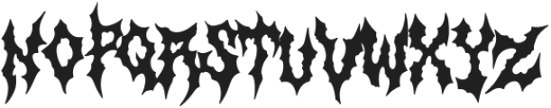 Headgoth Metal Clean otf (400) Font UPPERCASE