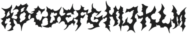 Headgoth Metal Clean otf (400) Font LOWERCASE