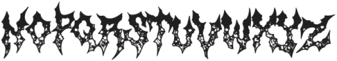 Headgoth Metal Dirty otf (400) Font LOWERCASE