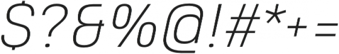 Heading Pro Double ExtraLight Italic otf (200) Font OTHER CHARS