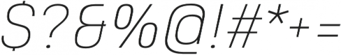 Heading Pro Double Thin Italic otf (100) Font OTHER CHARS