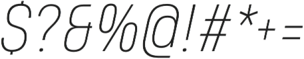 Heading Pro Medium Thin Italic otf (100) Font OTHER CHARS