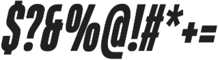 HeadingProUltracomp Extra Bold Italic otf (700) Font OTHER CHARS