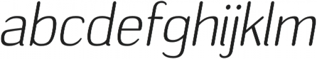 Headlight Light Italic otf (300) Font LOWERCASE