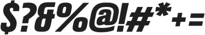 Headlines Uni C Bold Italic otf (700) Font OTHER CHARS