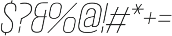 Headlines Uni C Light Italic otf (300) Font OTHER CHARS