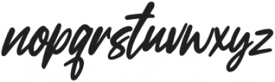 Headmista Script Regular otf (400) Font LOWERCASE