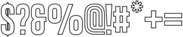 Headpen Outline otf (400) Font OTHER CHARS