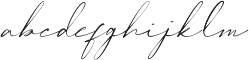 Healing Fairy Signature otf (400) Font LOWERCASE