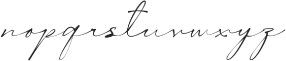 Healing Fairy Signature otf (400) Font LOWERCASE