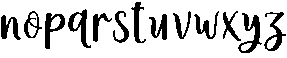 Healing Regular otf (400) Font LOWERCASE