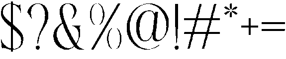Healing Regular otf (400) Font OTHER CHARS