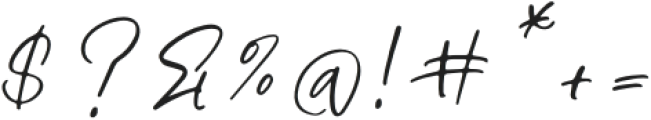 Healing Sunshine Italic otf (400) Font OTHER CHARS