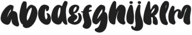 Healthy Glossy Regular otf (400) Font LOWERCASE