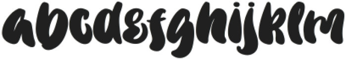 Healthy Glossy Regular ttf (400) Font LOWERCASE