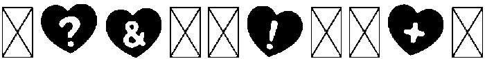 Heart Burn Hearts otf (400) Font OTHER CHARS