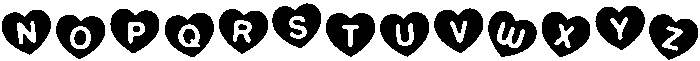 Heart Burn Hearts otf (400) Font LOWERCASE