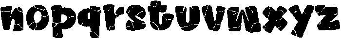 Heart Crack Regular otf (400) Font LOWERCASE